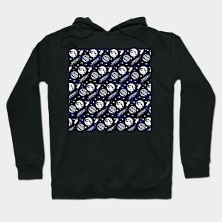 Space Print - Astronaut, Moon, Galaxy, Stars, Planet Hoodie